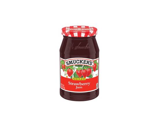 Order Smuckers Strawberry Jam 12oz food online from Chevron Extramile store, Stockton on bringmethat.com