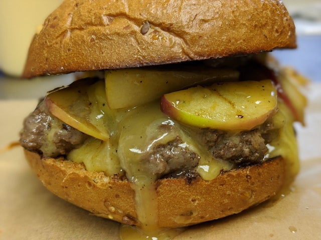Order Vermont Beef Burger food online from Root 11 Bistro store, Bloomsburg on bringmethat.com
