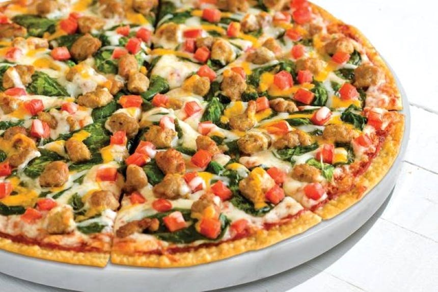 Order Create Your Own Pizza - Medium 12" food online from Papa Murphy's | Take 'n' Bake Pizza store, Roy on bringmethat.com