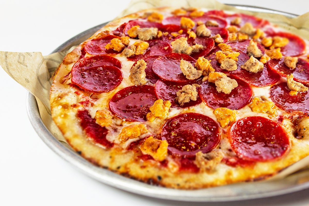 Order Mega Meat Pizza food online from Pieology store, Raleigh on bringmethat.com