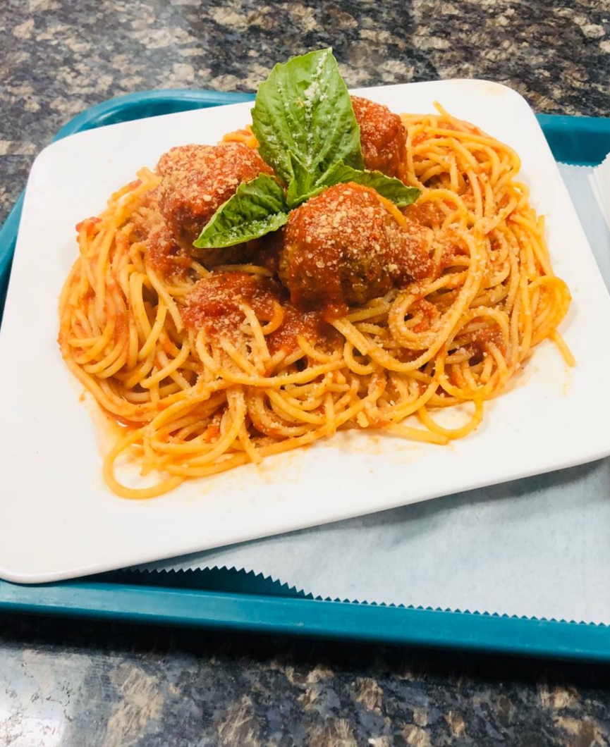 Order Pasta with Meatballs food online from Mona Lisa Pizza & Grill store, Cambridge on bringmethat.com