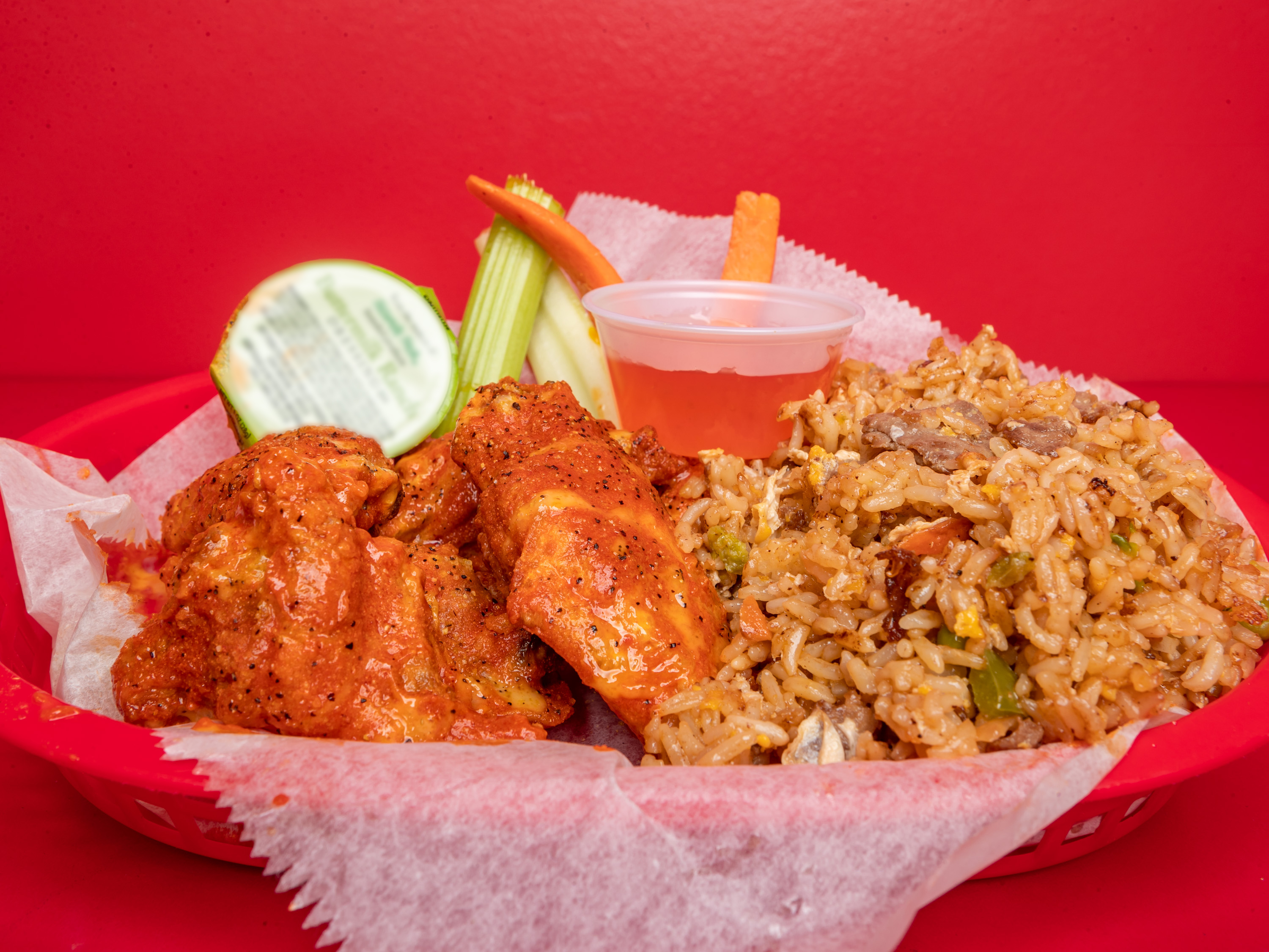 Order Chicken Fried Rice food online from K Wings Cafe store, Lilburn on bringmethat.com
