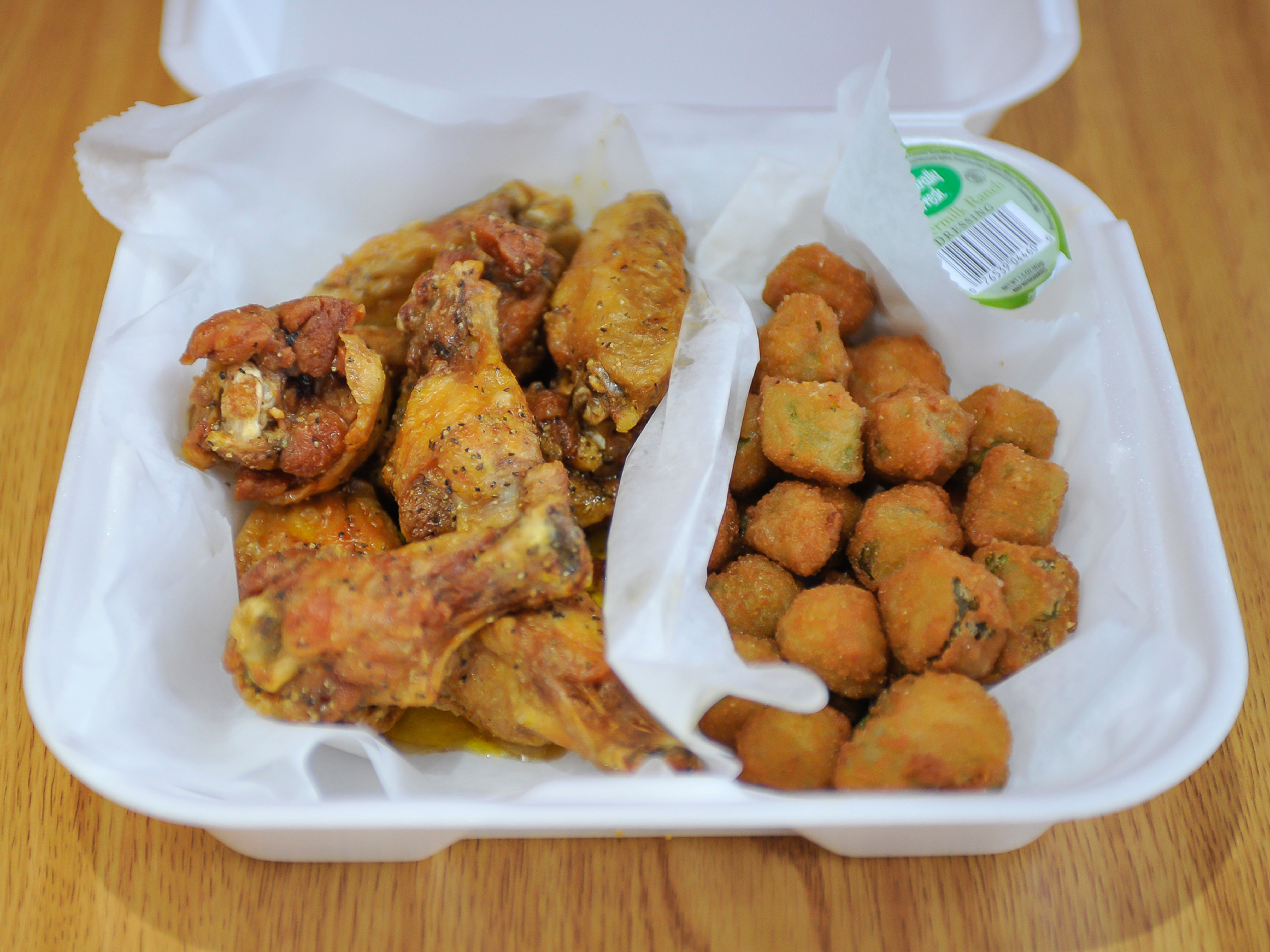 Order 10 Piece Wings Basket food online from Wings Connection store, Kennesaw on bringmethat.com