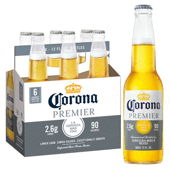 Order Corona Premier, 6pk-12oz can beer (4.0% ABV) food online from Mimi Liquor store, Joliet on bringmethat.com