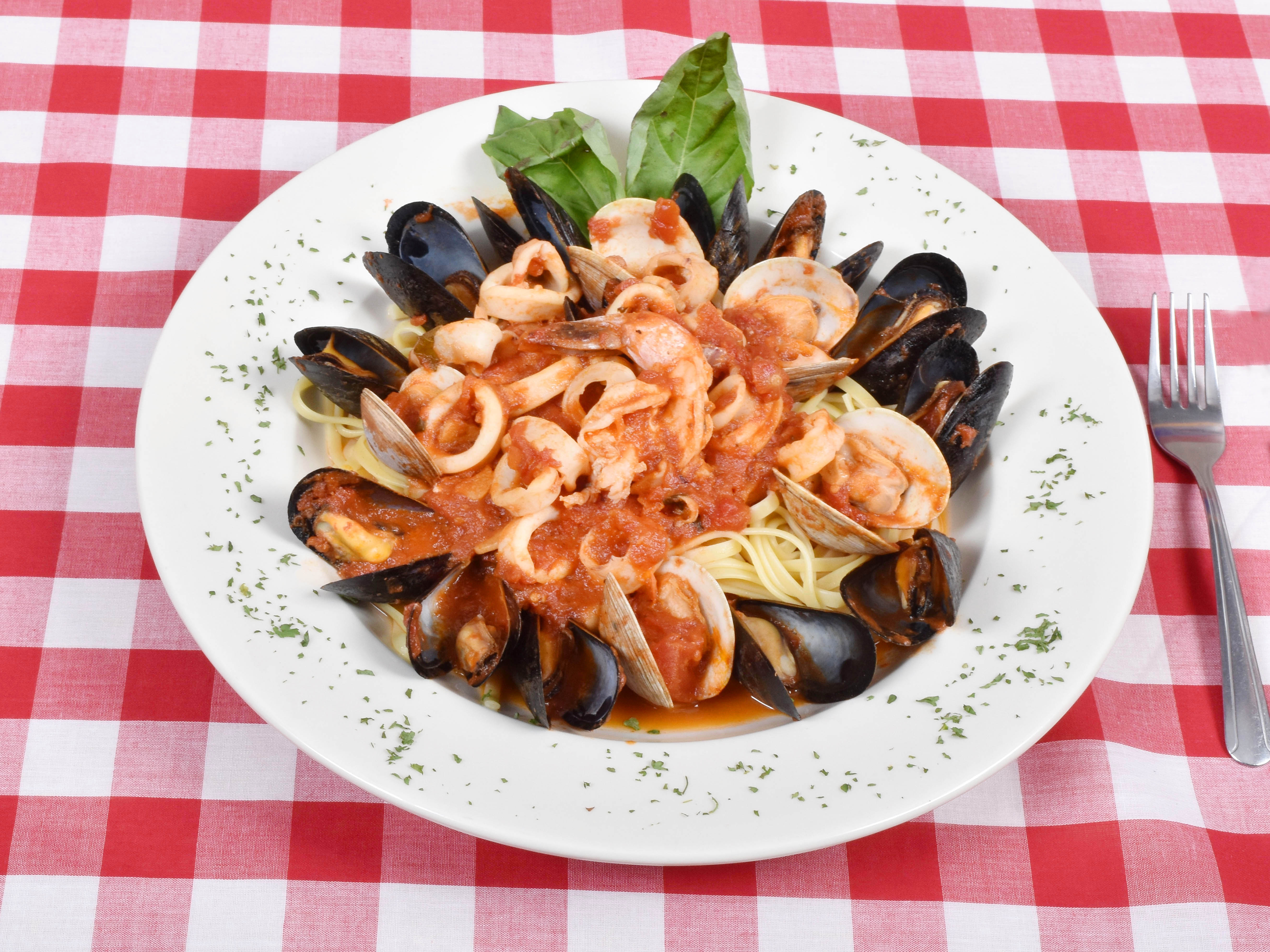 Order Seafood Marechiara food online from Torino Pizzeria Restaurant store, Little Ferry on bringmethat.com