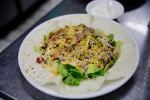 Order Fajita Salad food online from Los Chaparros store, Honolulu on bringmethat.com