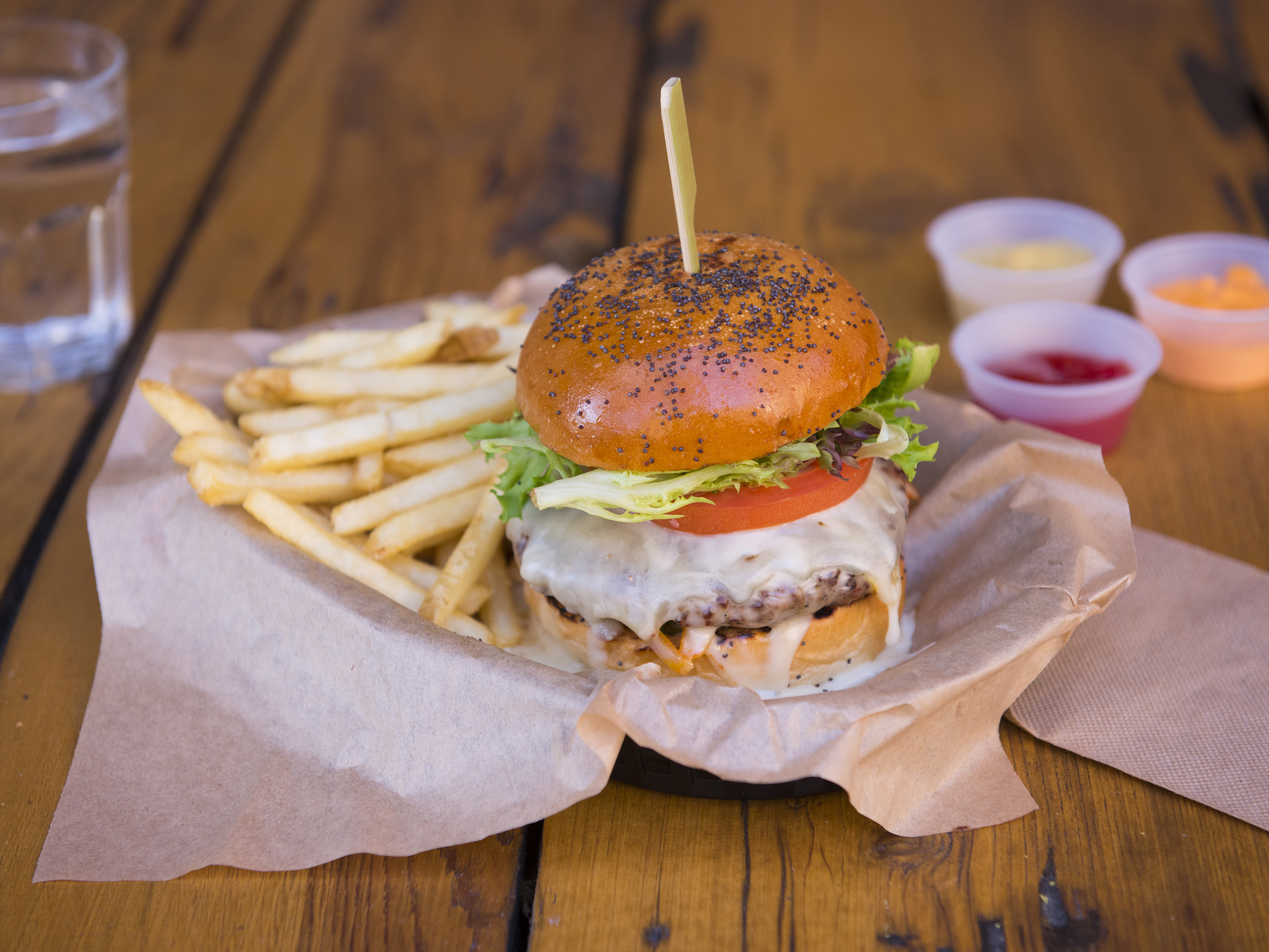 Order Cheeseburger food online from Rosamunde Sausage Grill store, San Francisco on bringmethat.com