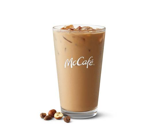 Order Medium Iced Hazelnut Coffee food online from Mcdonald's store, Eagle Pass on bringmethat.com