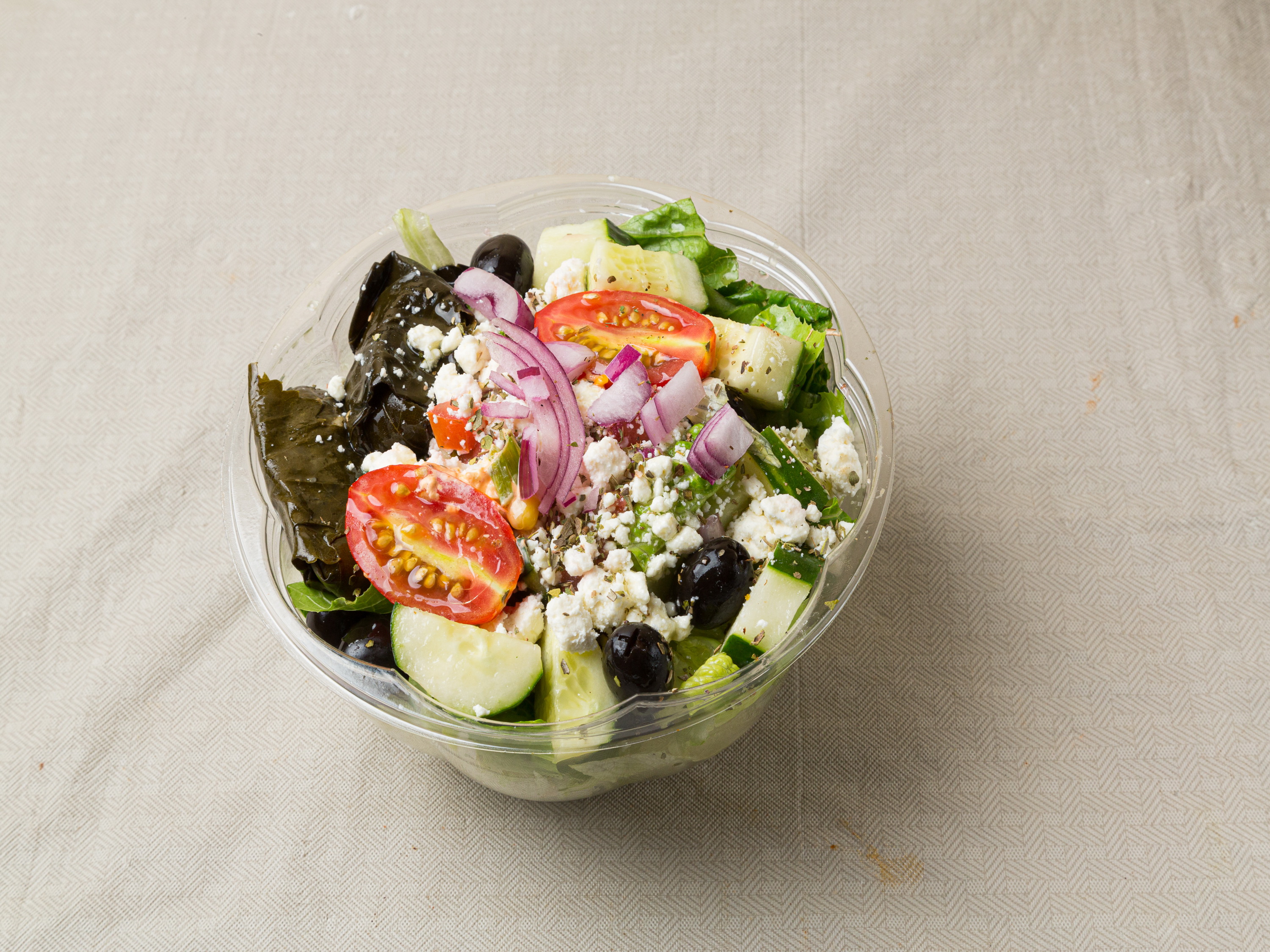 Order Greek Salad food online from Hummus & Guac store, Lyndhurst on bringmethat.com