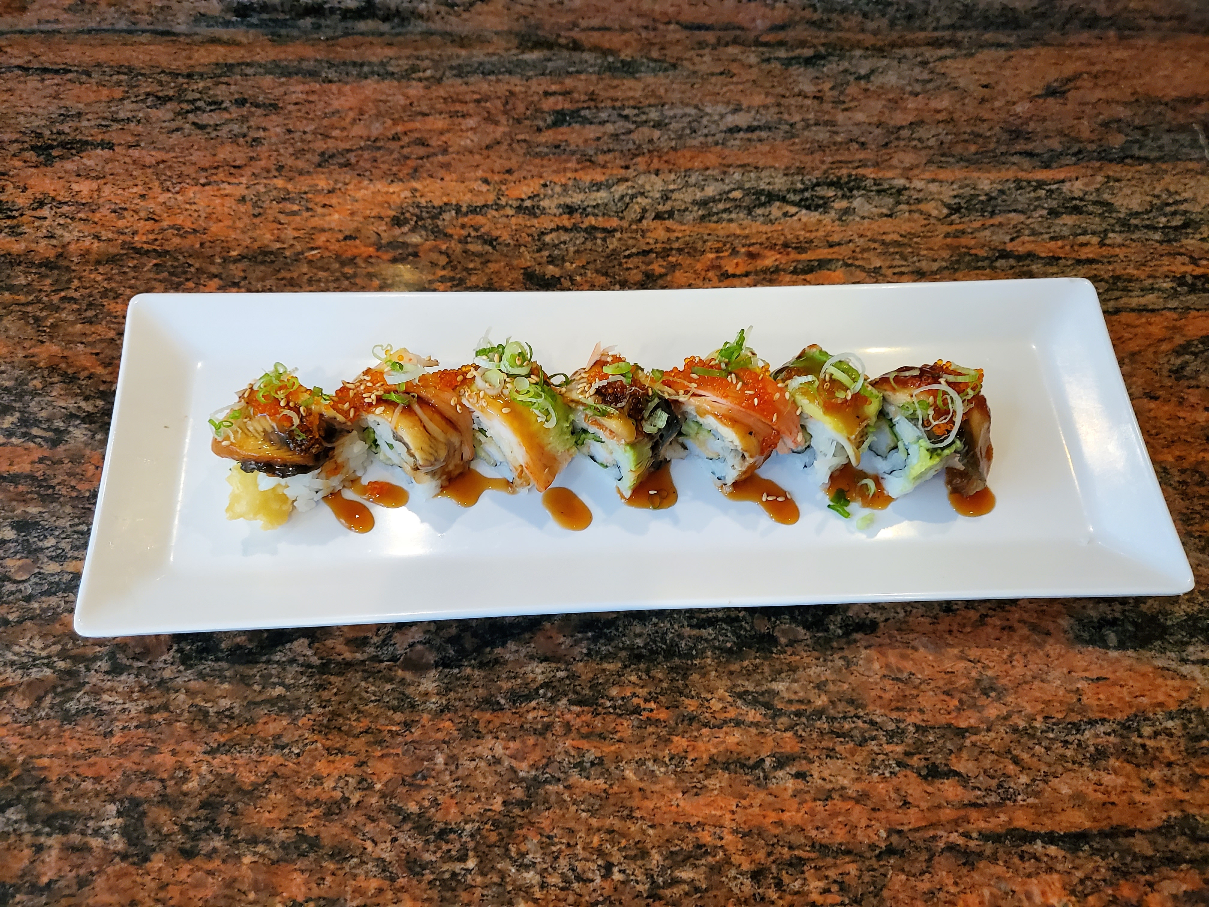 Order Dragon Roll food online from Sushi Toni store, San Francisco on bringmethat.com