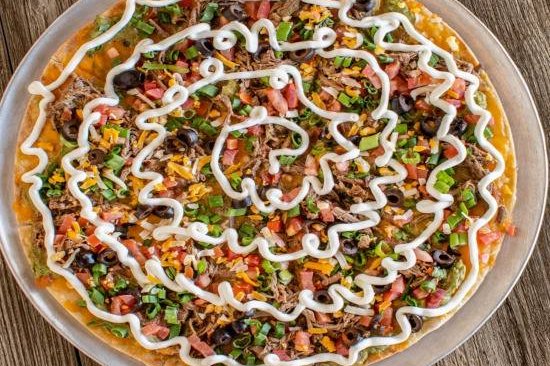 Order Mexican Pizza* food online from Caramba Fresh Mexican Food store, Phoenix on bringmethat.com