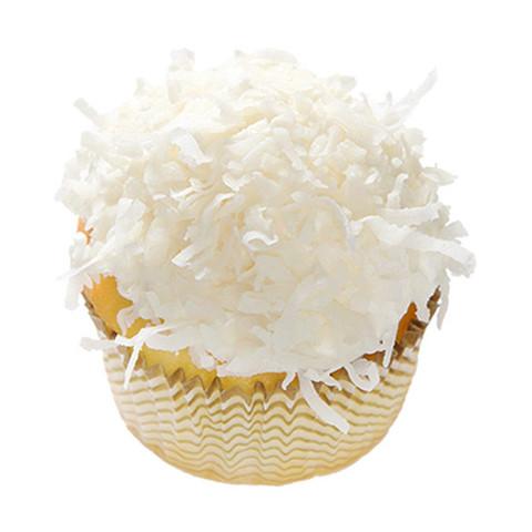 Order Coconut Snowball Cupcake  food online from House Of Cupcakes store, East Brunswick on bringmethat.com
