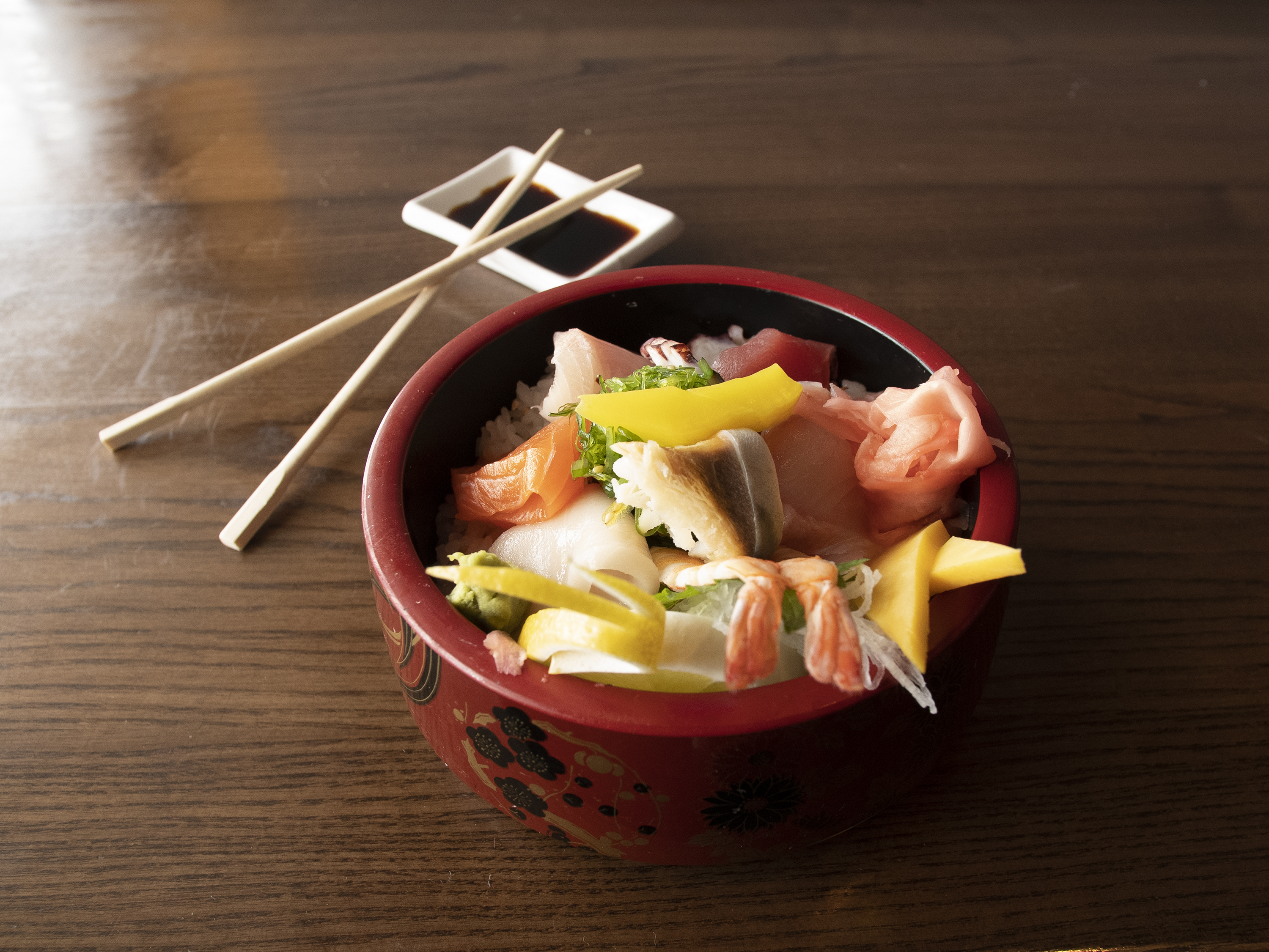 Order D7. Chirashi food online from Tokyo Japanese Steakhouse store, Salem on bringmethat.com