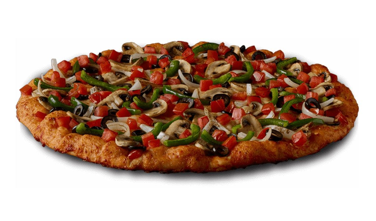 Order Guinevere's Garden Delight Pizza - Personal (6 Slices) food online from Round Table Pizza store, El Cajon on bringmethat.com