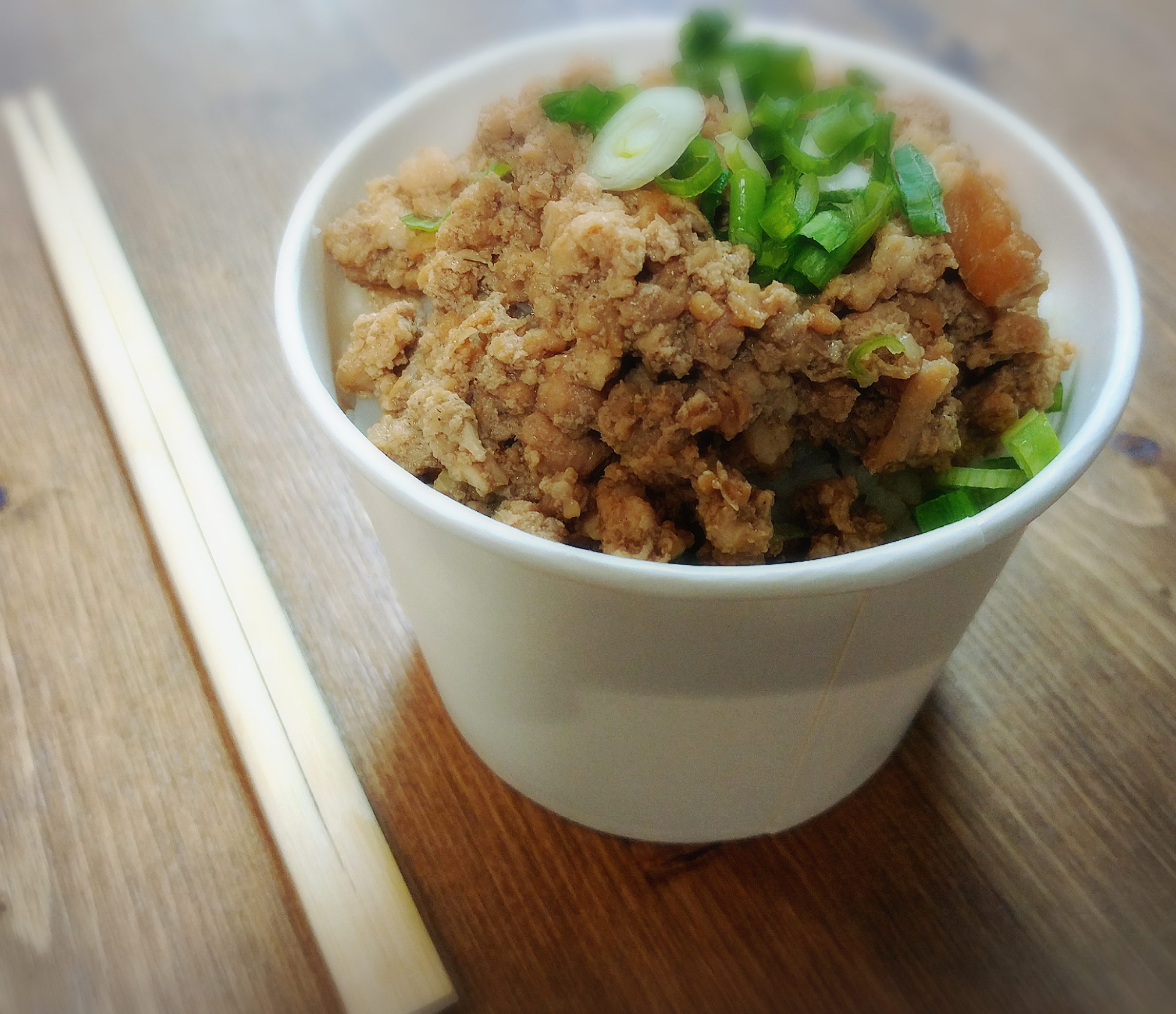 Order 57. Braised Meat Rice Cup food online from WeHouse Gyoza store, Milpitas on bringmethat.com