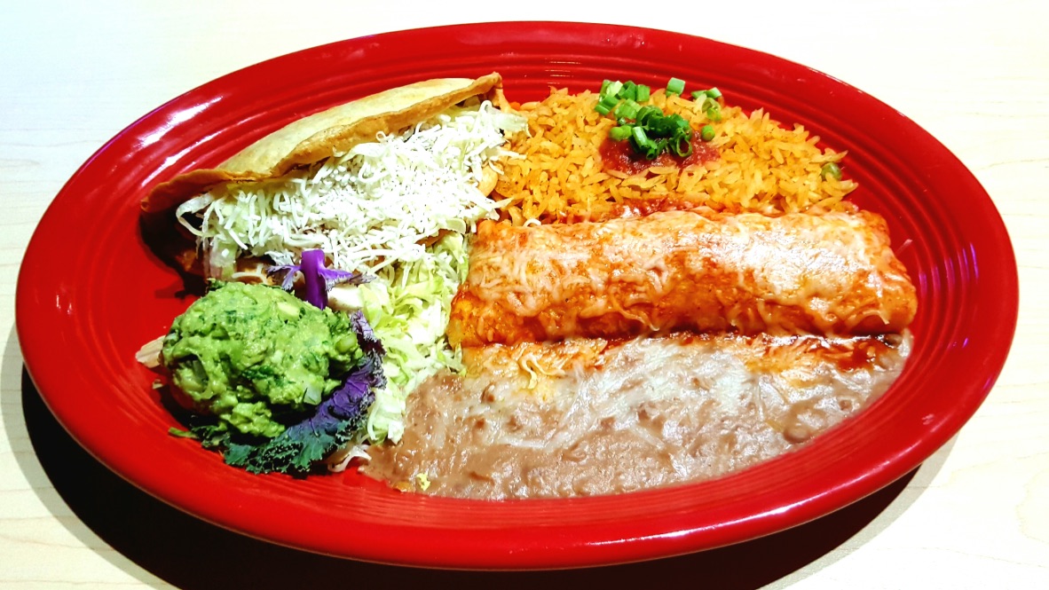 Order 5. Taco and Enchilada Combo food online from Xalisco Bar & Grill store, Lancaster on bringmethat.com