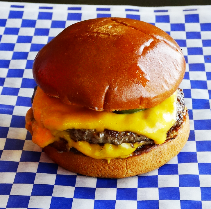 Order Double Cheese Burger Love food online from Blue Moon Burgers - Alki Ave. store, Seattle on bringmethat.com