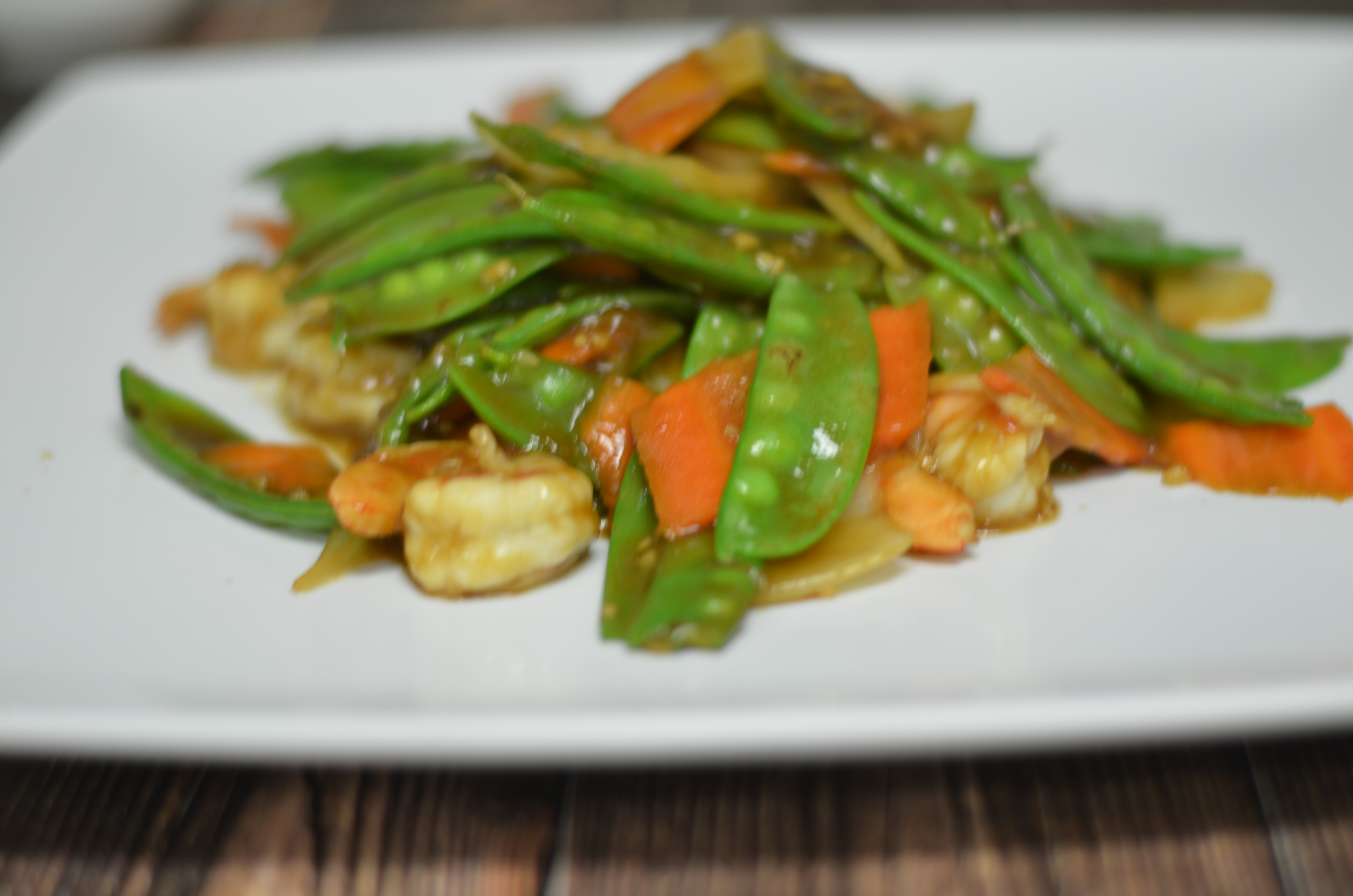 Order Shrimp with Snow Peas food online from Yumi Cafe store, Richmond on bringmethat.com