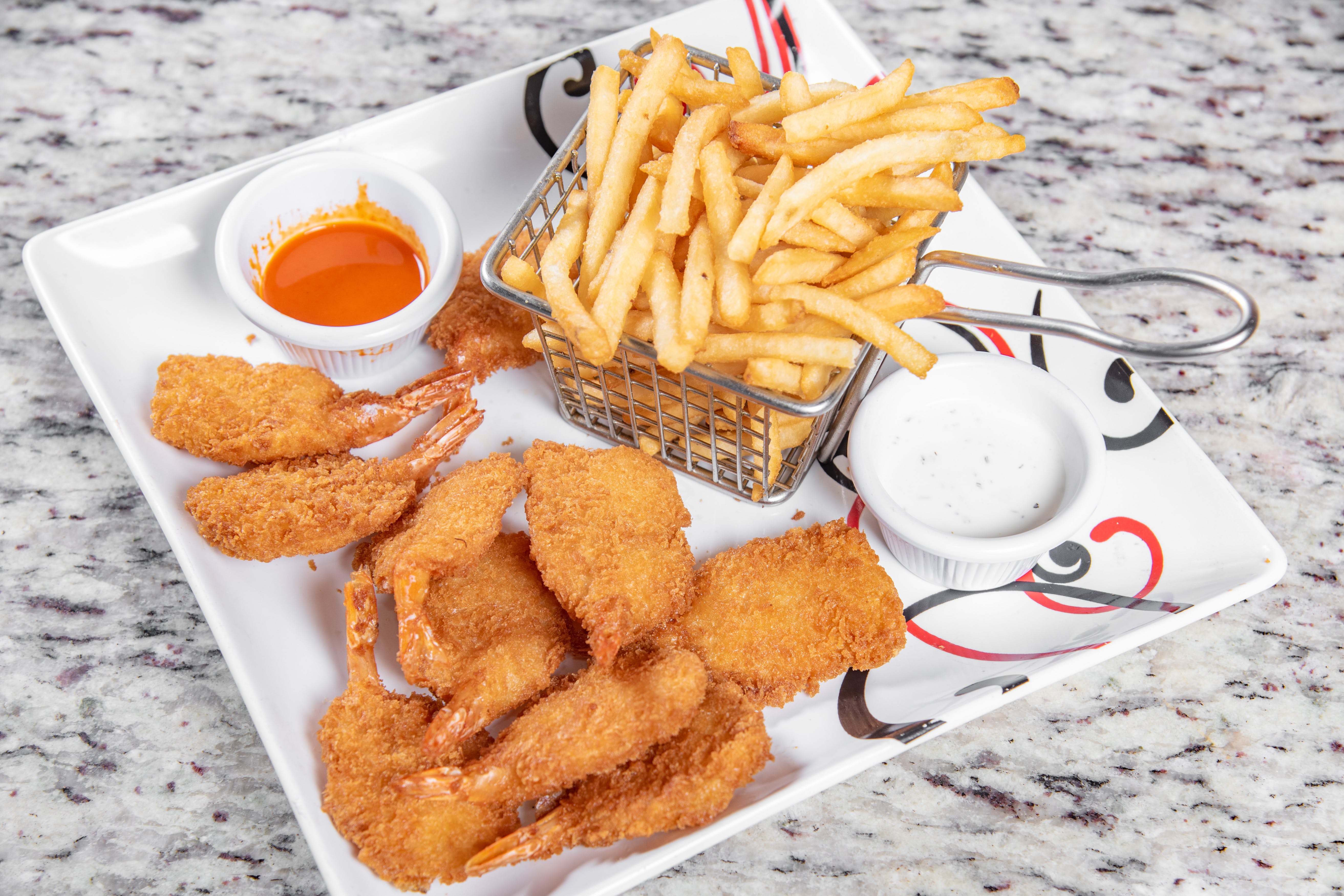 Order Jumbo Shrimp - 6 Pieces food online from Crown's Fried Chicken & Pizza store, East Orange on bringmethat.com