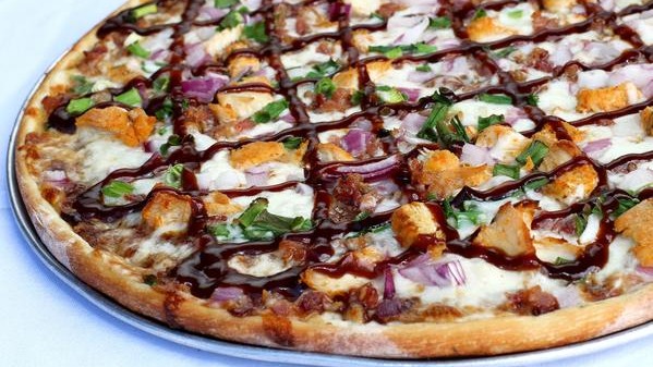 Order BBQ Chicken 12" (CF) food online from Sf Hole In The Wall Pizza store, San Francisco on bringmethat.com