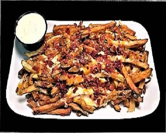 Order Cheesy Bacon Fries Shareable food online from Paninis Bar & Grill store, Stow on bringmethat.com