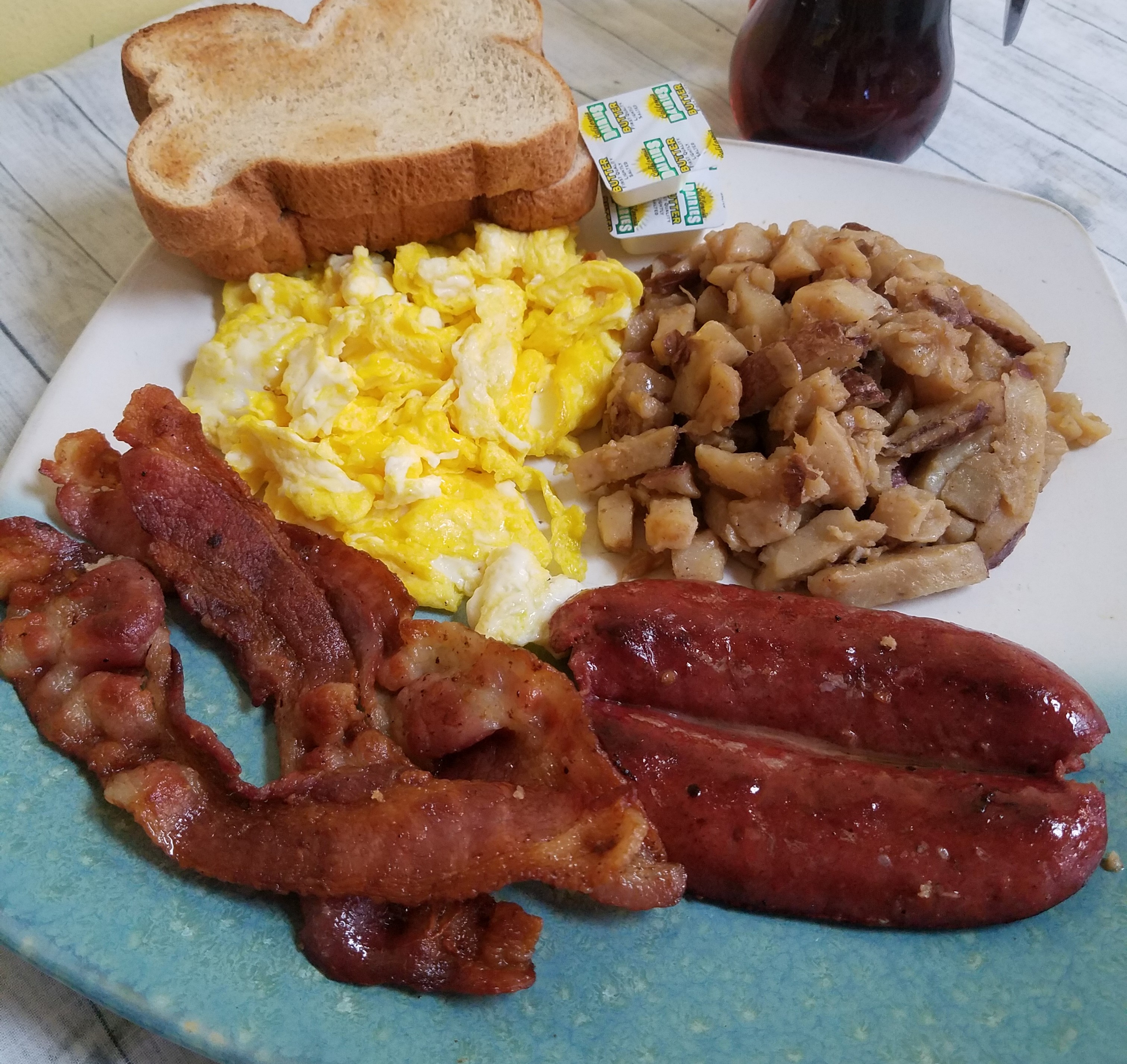 Order Bacon, Hotlink, or Sausage and Eggs food online from Rj Southernhome Cooking store, Downey on bringmethat.com