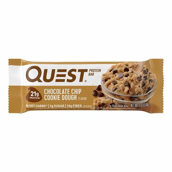 Order Quest Protein Bar - Choc Chip Cookie Dough food online from IV Deli Mart store, Goleta on bringmethat.com