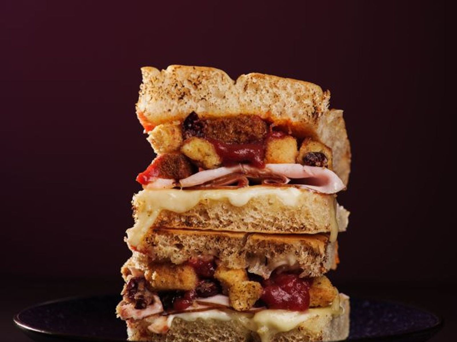 Order Holiday Turkey Sandwich food online from Caffe Nero store, Melrose on bringmethat.com