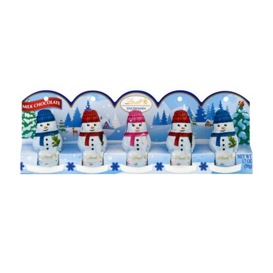 Order Lindt Mini Snowman Milk Chocolate Candy, 1.7 oz. 5-Pack food online from CVS store, CHESTER on bringmethat.com