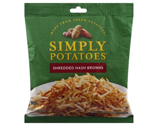 Order Simply Potatoes · Refrigerated Shredded Hash Browns (20 oz) food online from Albertsons store, Saint George on bringmethat.com