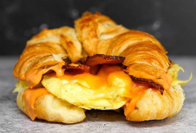 Order Croissant, Bacon, Egg, & Cheddar food online from Breakfast in Bed store, Troy on bringmethat.com
