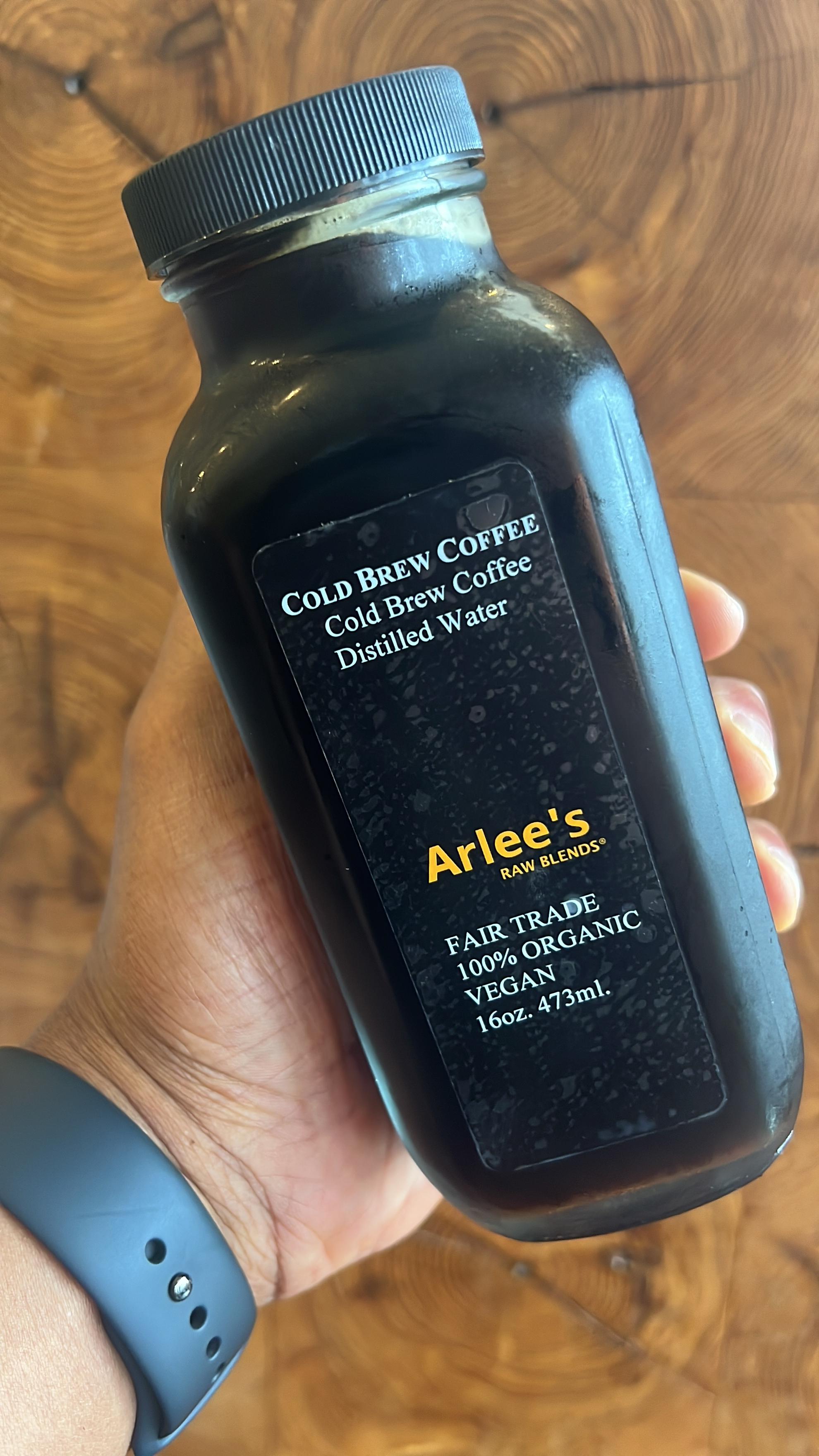 Order Cold Brew Coffee food online from Arlee Raw Blends store, Princeton on bringmethat.com