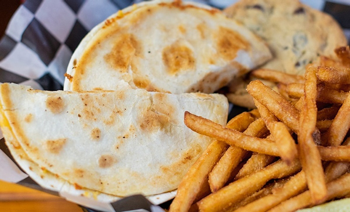 Order Kids Cheese Quesadilla food online from Boulder Tap House store, Mankato on bringmethat.com
