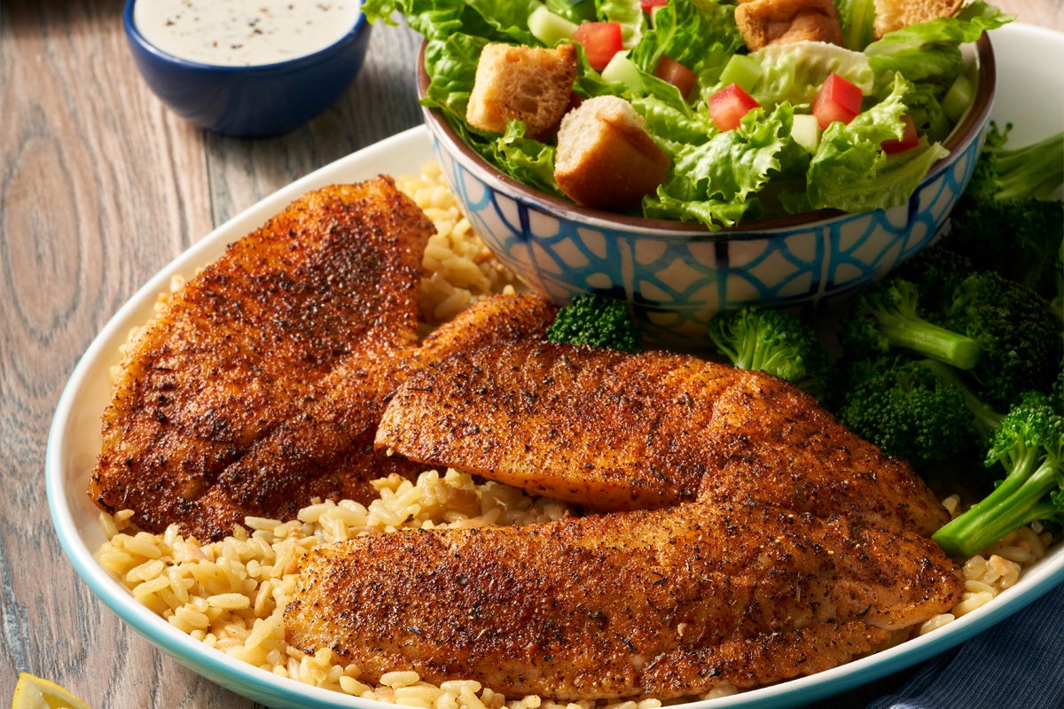 Order Blackened Tilapia food online from Cotton Patch Cafe store, Lubbock on bringmethat.com