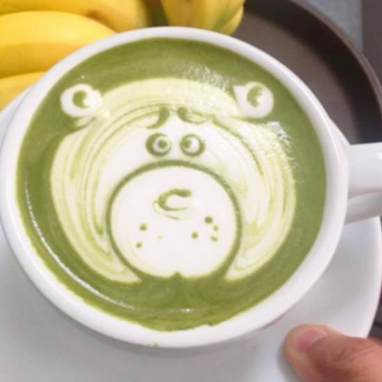 Order Matcha Latte food online from Otus Thai Kitchen & Coffee store, West Hollywood on bringmethat.com