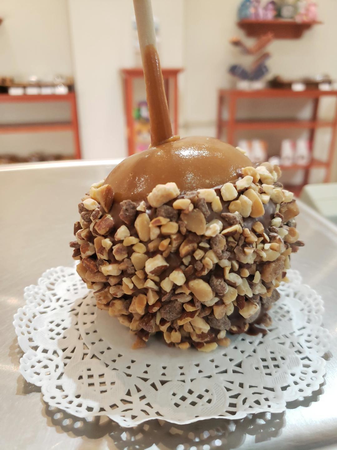 Order English Toffee Caramel Apple food online from Rocky Mountain Chocolate Factory store, Redondo Beach on bringmethat.com