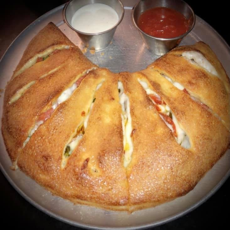 Order Deluxe Calzone - Small food online from Pizza Perfect On Main store, Hillsville on bringmethat.com