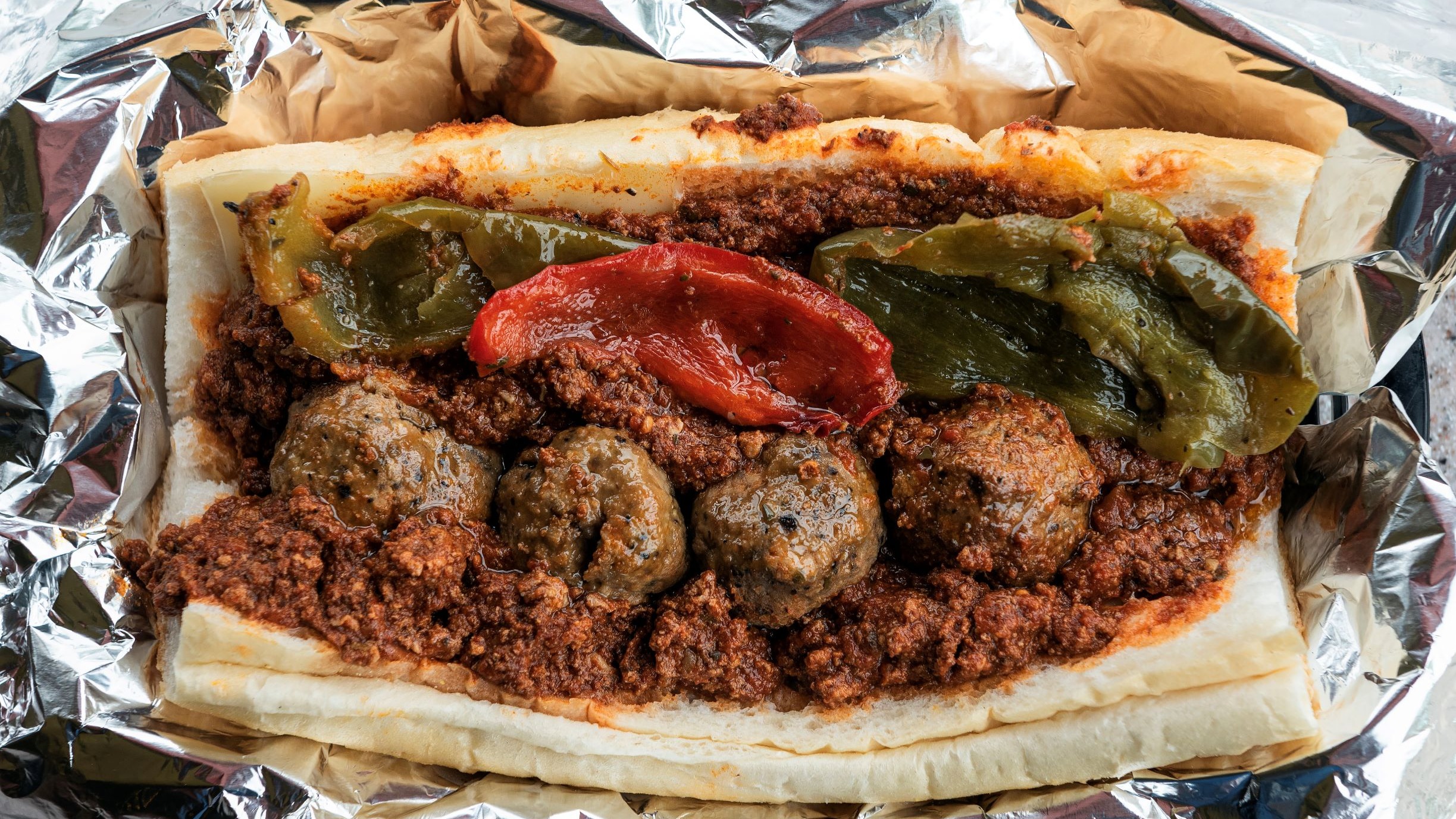 Order Meatball Sandwich food online from Hub's store, Chicago on bringmethat.com