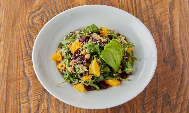 Order Quinoa & Power Greens Salad (gf) (ve) food online from Bushfire Kitchen store, Temecula on bringmethat.com