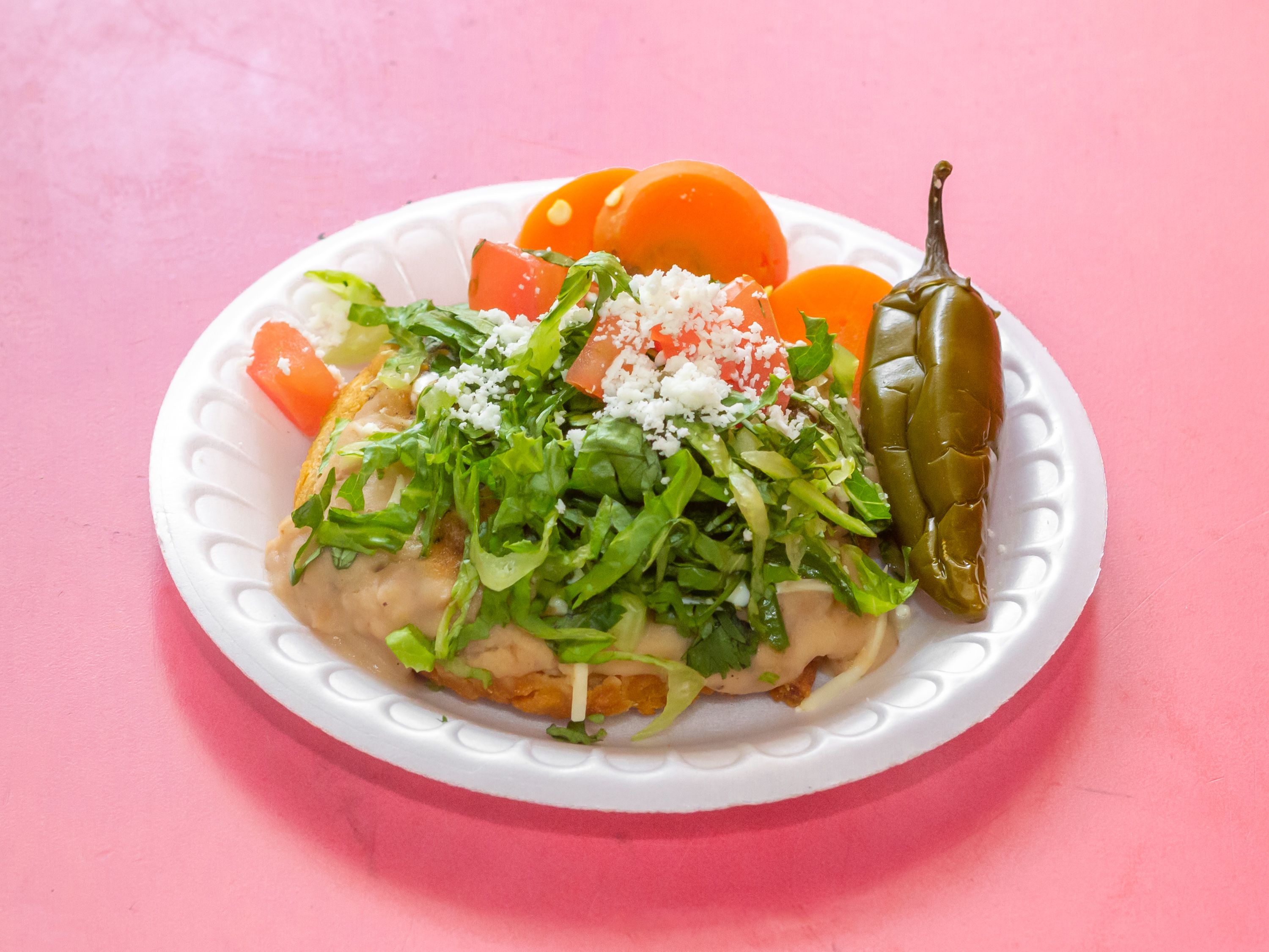 Order Sopes food online from Burrito Barajas store, Chico on bringmethat.com