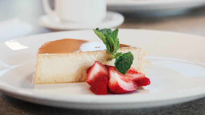 Order Flan food online from Alicia Mexican Grille store, Katy on bringmethat.com
