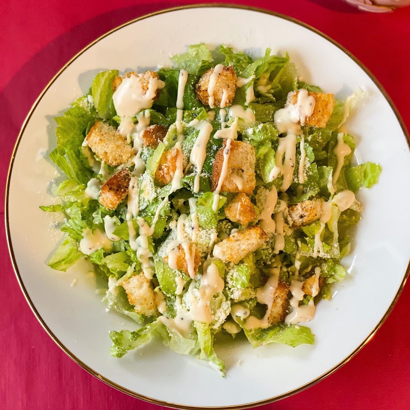 Order Caesar Salad - Small food online from Sergio's Pizzeria & Restaurant store, Glen Head on bringmethat.com