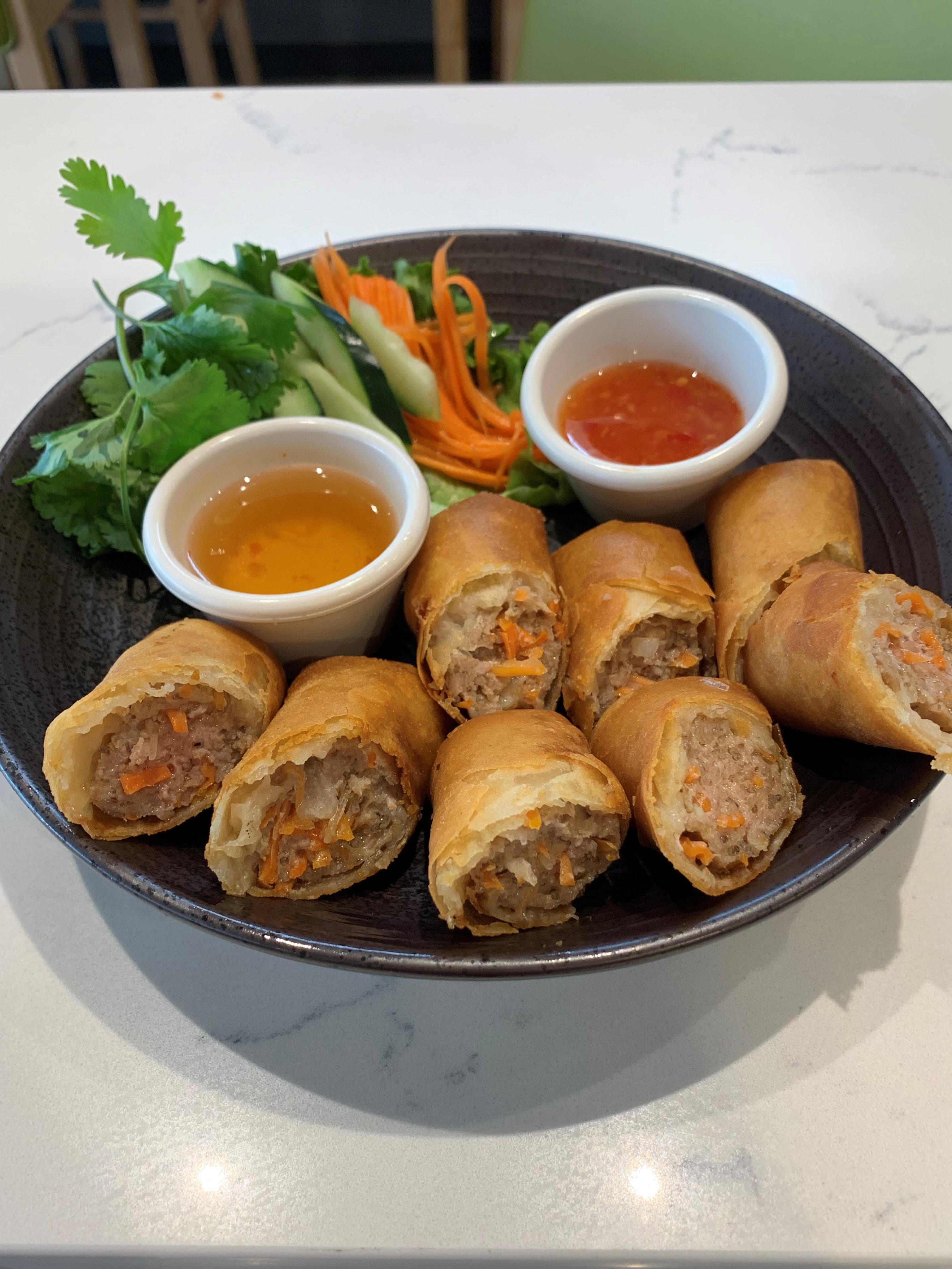 Order Vietnamese Egg Rolls food online from Riviere Modern Banh Mi store, Oklahoma City on bringmethat.com
