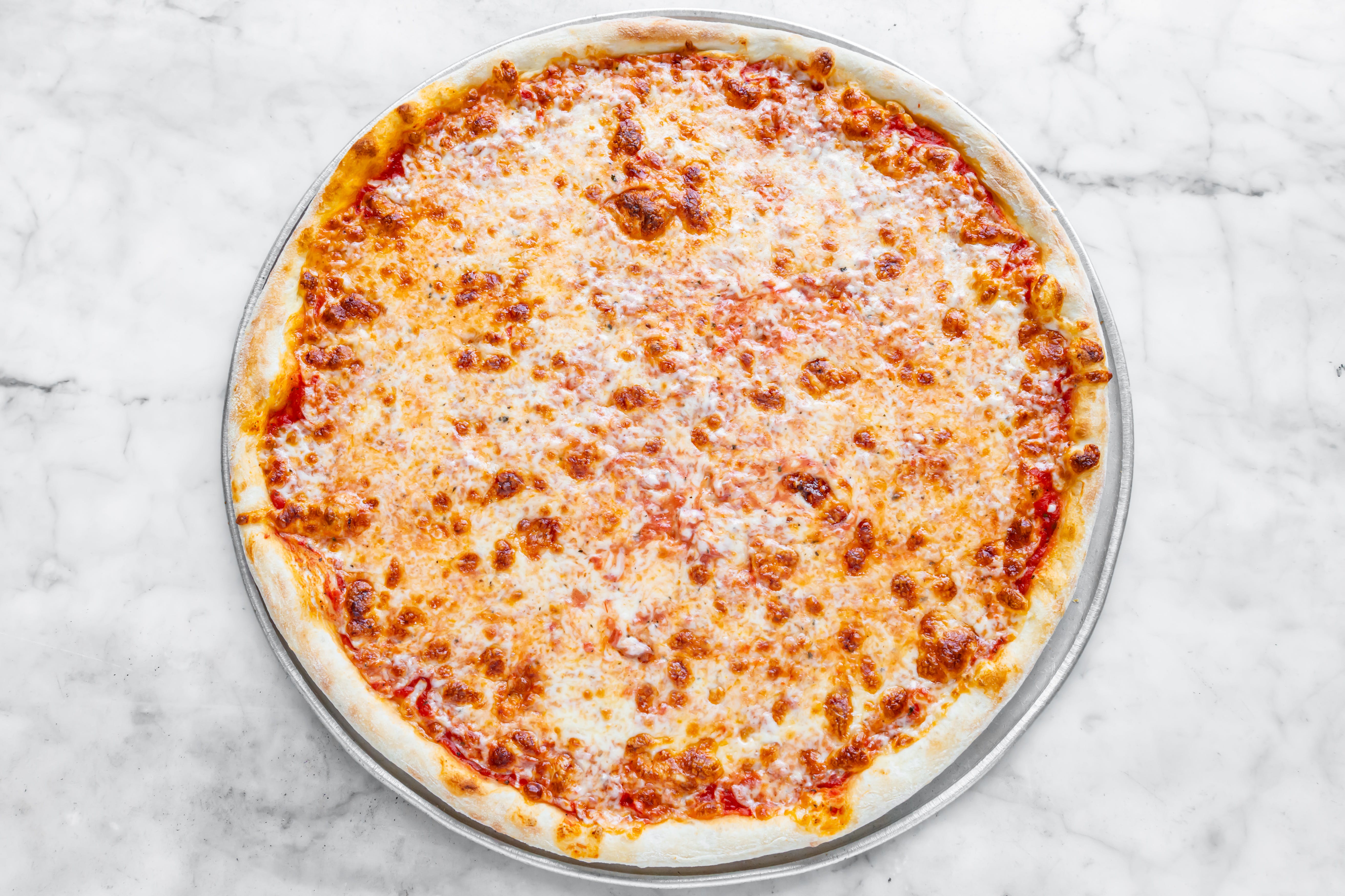 Order Cheese Pizza - Medium (6 Slices) food online from Corato pizza i store, Ridgewood on bringmethat.com