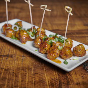 Order Asian Chicken Meatballs food online from Rotiss-A-Q store, Mount Kisco on bringmethat.com