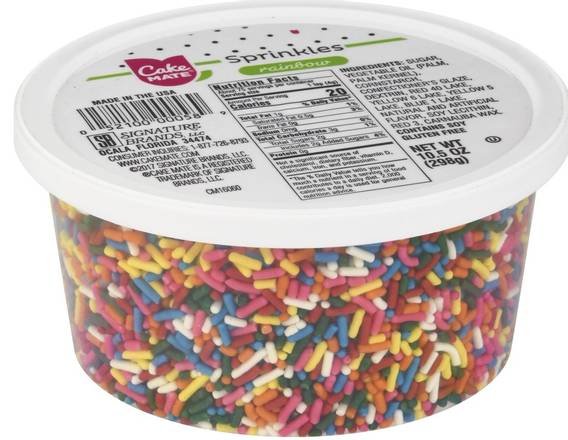 Order Cake Mate Rainbow Sprinkles (10.5 oz) food online from Ctown Supermarkets store, Uniondale on bringmethat.com