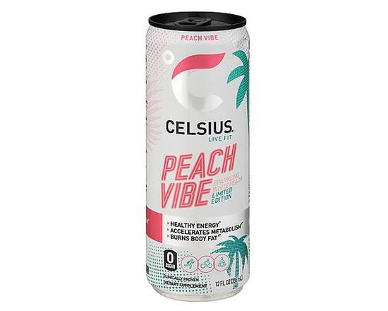 Order Celsius /Sparkling Water -Peach Vibe   food online from Abc Discount Store store, San Diego on bringmethat.com