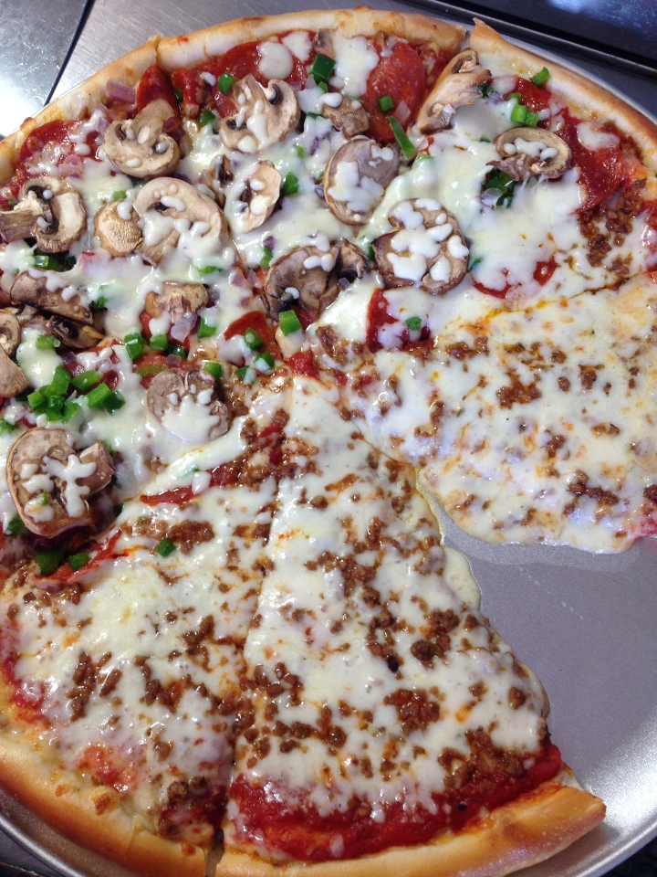 Order Pizza By The Slice food online from Cj Pizza store, Plainfield on bringmethat.com