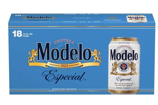 Order Modelo Especial, 18pk-12oz canned beer (4.4% ABV) food online from Loma Mini Market store, Long Beach on bringmethat.com