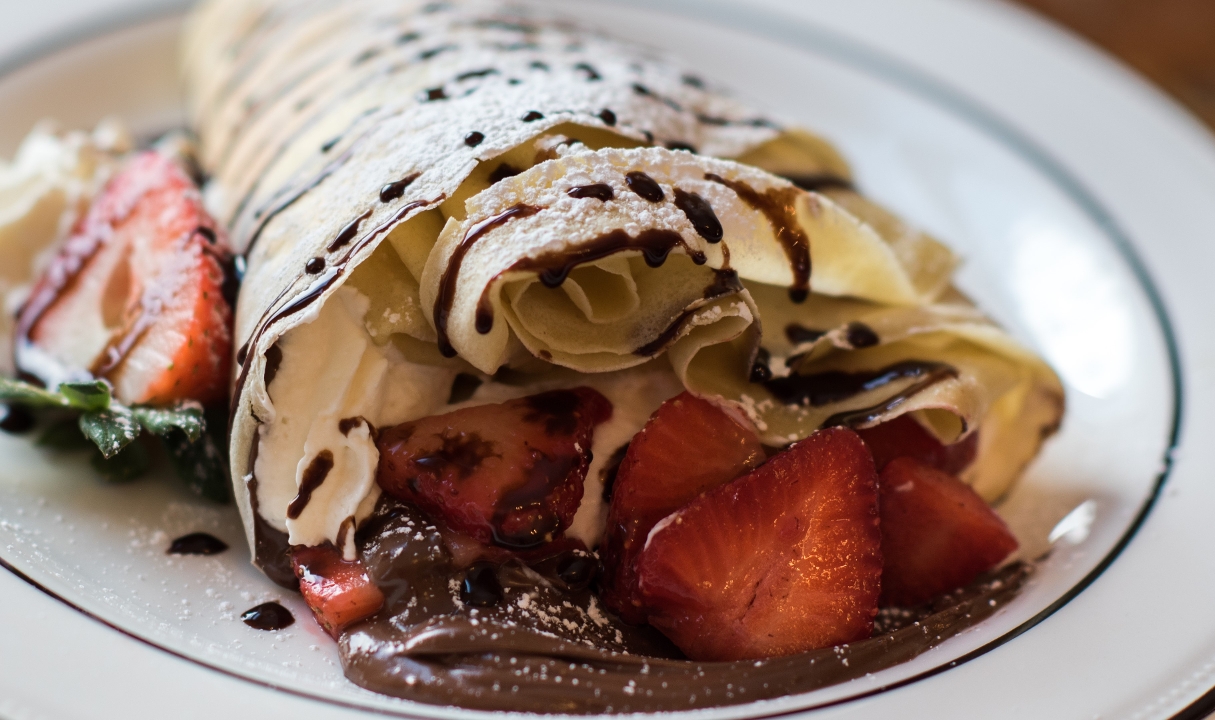 Order Nutella Fruit Crepe food online from Simply Crepes store, Raleigh on bringmethat.com